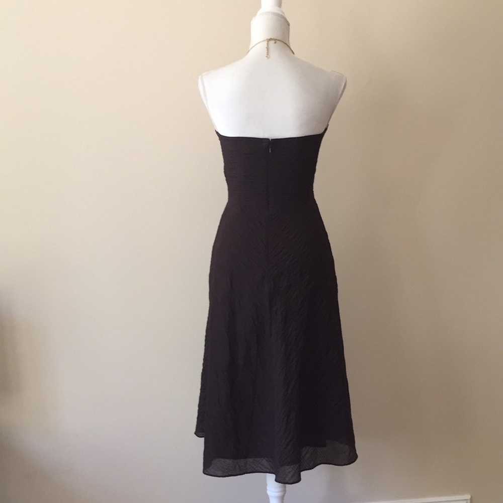 J. Crew Strapless Black Midi Dress - Picture 4 of 8